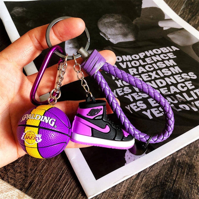 Wholesale personality 3d stereo mini sports shoes car key chain MOQ≥2 JDC-KC-HLv008