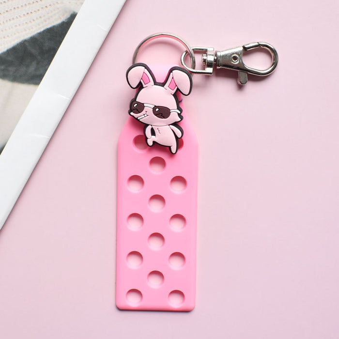 Wholesale Keychain Croc Charms PVC Soft Rubber MOQ≥10 (M) JDC-KC-RYY004