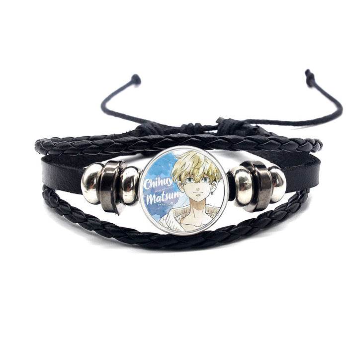 Wholesale cowhide cartoon adjustable bracelet bracelet MOQ≥2 (M) JDC-BT-YanY009