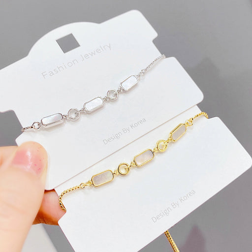 Jewelry WholesaleWholesale electroplating pull adjustable shell bracelet JDC-BT-YouH007 Bracelet 优涵 %variant_option1% %variant_option2% %variant_option3%  Factory Price JoyasDeChina Joyas De China