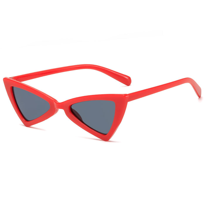 Wholesale Sunglasses Plastic Inverted Triangle Cat Eye Sunglasses JDC-SG-Tongj002