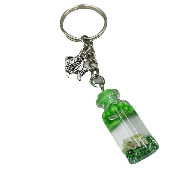 Jewelry WholesaleWholesale marine biological shell wish bottle keychain MOQ≥2 JDC-KC-QiShi021 Keychains 奇释 %variant_option1% %variant_option2% %variant_option3%  Factory Price JoyasDeChina Joyas De China