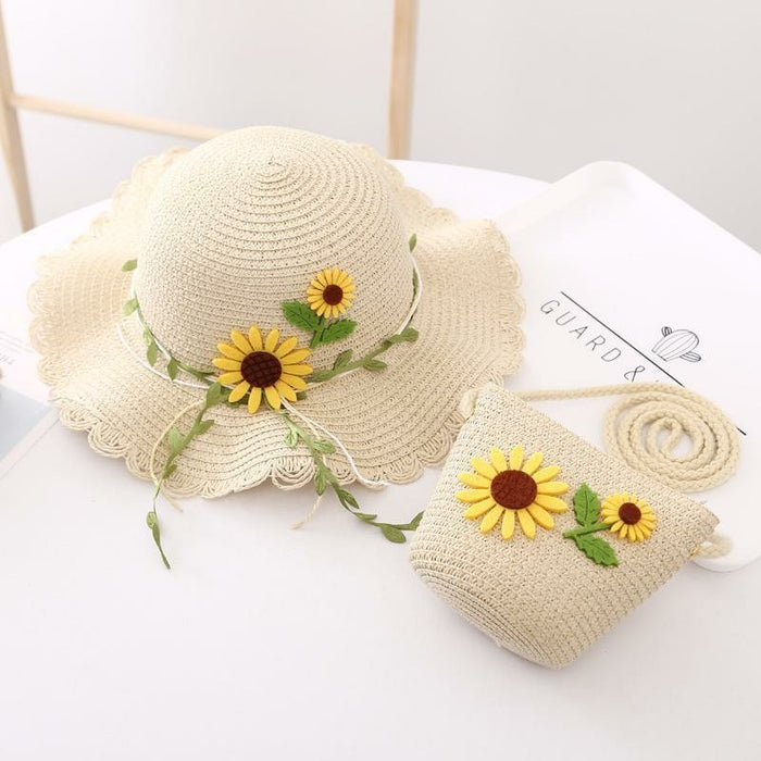 Jewelry WholesaleWholesale Children Beach Sunshade Straw Hat Bucket Hat Straw Bag JDC-FH-ZhuR001 Fashionhat 逐日 %variant_option1% %variant_option2% %variant_option3%  Factory Price JoyasDeChina Joyas De China