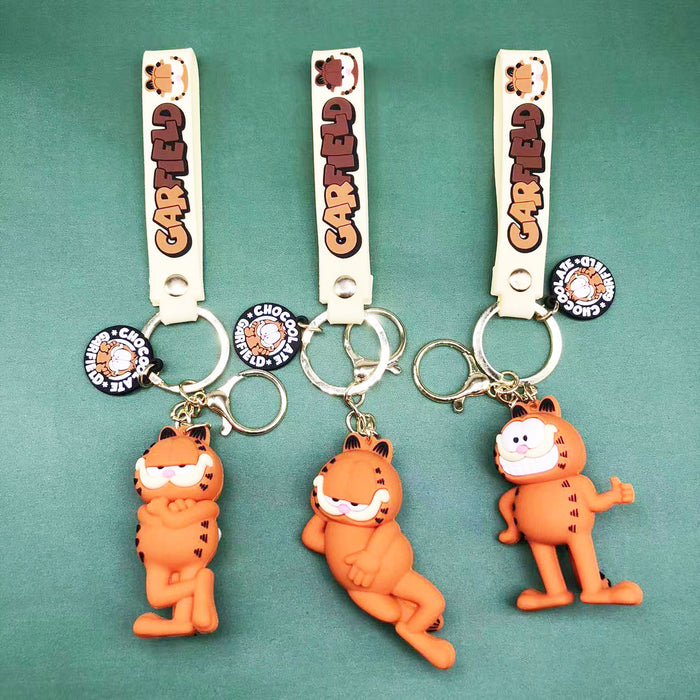 Wholesale Keychain PVC Cute Cartoon Cat Pendant MOQ≥2 (M) JDC-KC-XSZ010