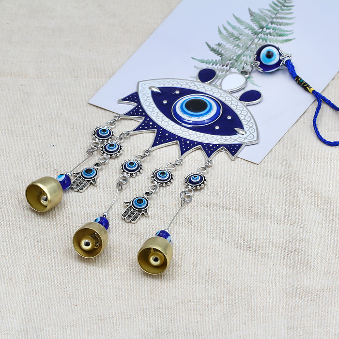 Jewelry WholesaleWholesale wind chime blue eye keychain JDC-KC-baiding004 Keychains 佰定 %variant_option1% %variant_option2% %variant_option3%  Factory Price JoyasDeChina Joyas De China