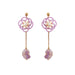 Jewelry WholesaleWholesale Natural Crystal Stone Rice Bead Flower Earrings MOQ≥2 JDC-ES-JM007 Earrings 杰米 %variant_option1% %variant_option2% %variant_option3%  Factory Price JoyasDeChina Joyas De China