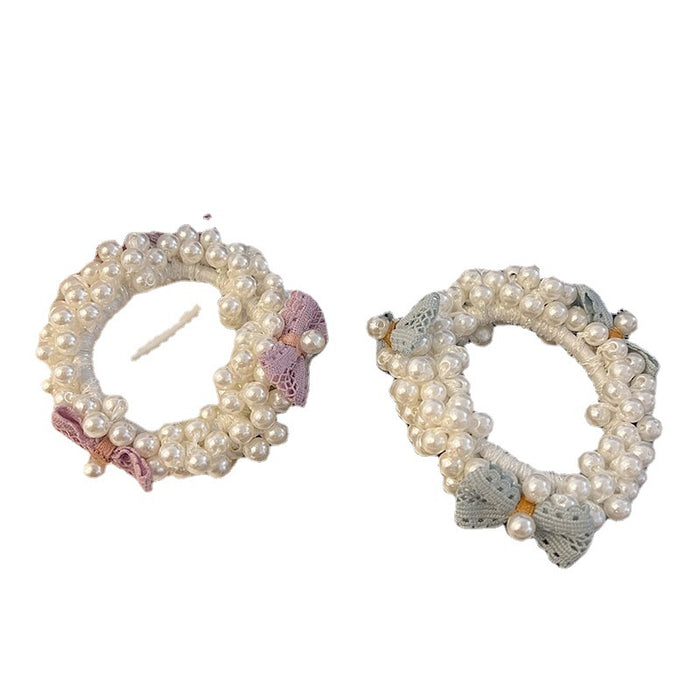 Jewelry WholesaleWholesale hand-strung pearl hair band JDC-HS-HaoF001 Hair Scrunchies 浩福 %variant_option1% %variant_option2% %variant_option3%  Factory Price JoyasDeChina Joyas De China