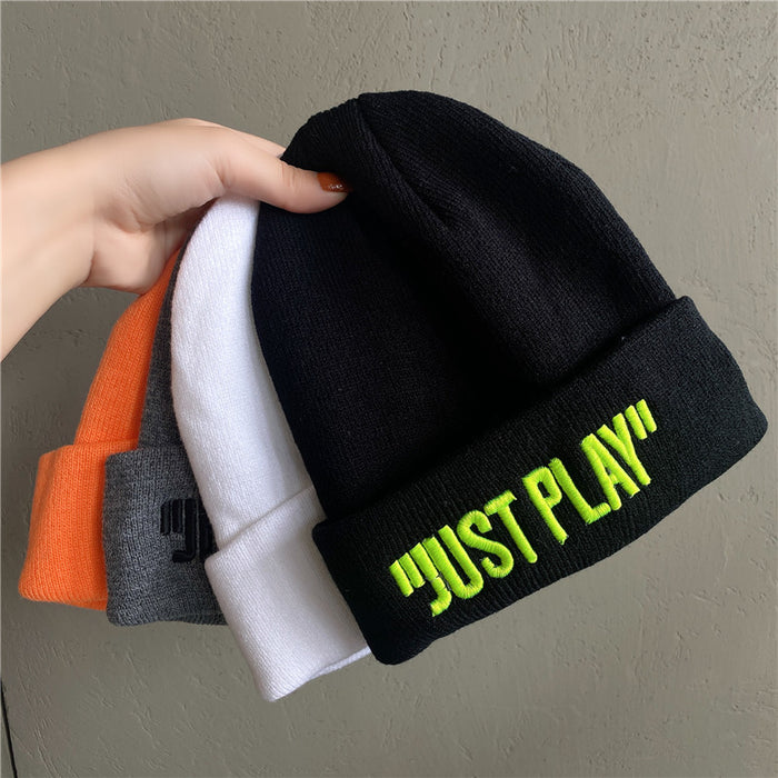 Wholesale Hat Acrylic Letter Embroidery Knit Cap JDC-FH-NaD001