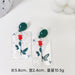 Jewelry WholesaleWholesale S925 silver needle rose tulip flower transparent jelly color acrylic earrings JDC-ES-FX013 Earrings 繁瑆 %variant_option1% %variant_option2% %variant_option3%  Factory Price JoyasDeChina Joyas De China