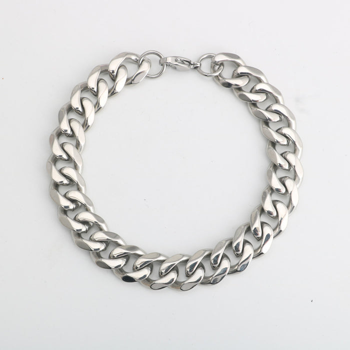 Jewelry WholesaleWholesale single woven six sided grinding chain titanium steel bracelet JDC-BT-DingL002 Bracelet 鼎立 %variant_option1% %variant_option2% %variant_option3%  Factory Price JoyasDeChina Joyas De China