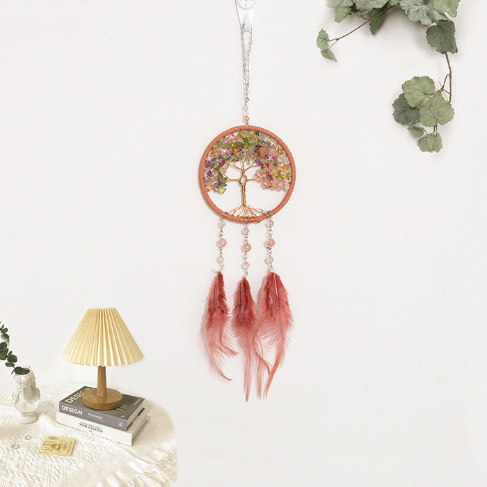 Jewelry WholesaleWholesale Crystal Color Tree of Life Dreamcatcher JDC-DC-MGu013 Dreamcatcher 梦罟 %variant_option1% %variant_option2% %variant_option3%  Factory Price JoyasDeChina Joyas De China