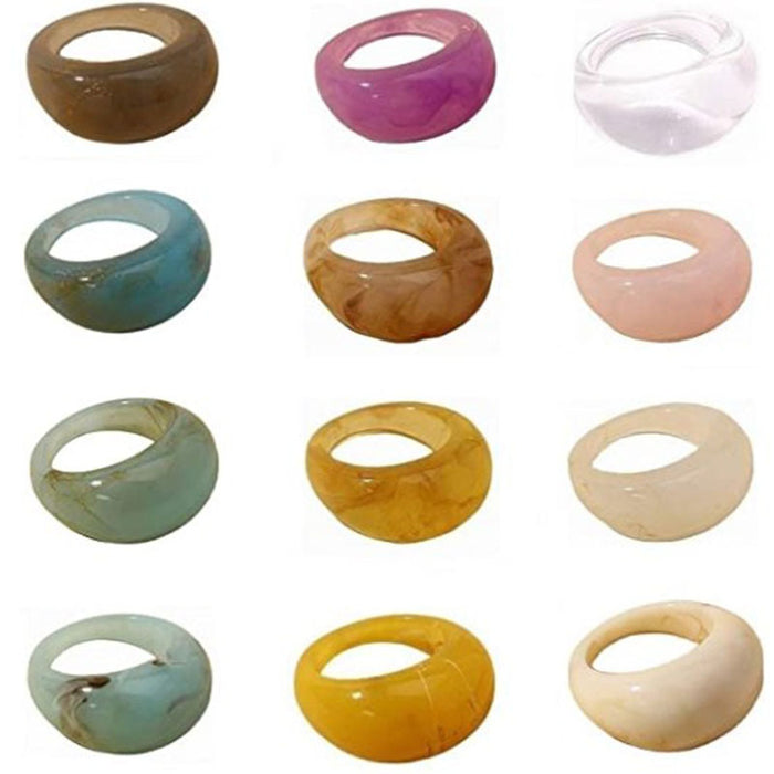 Jewelry WholesaleWholesale Fancy Color Diamond Transparent Fruit Ring Set JDC-RS-Yunhe003 Rings 芸禾 %variant_option1% %variant_option2% %variant_option3%  Factory Price JoyasDeChina Joyas De China