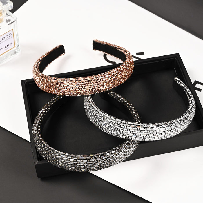 Jewelry WholesaleWholesale all-bezel-set diamond hair band JDC-HD-YingY002 Headband 迎源 %variant_option1% %variant_option2% %variant_option3%  Factory Price JoyasDeChina Joyas De China