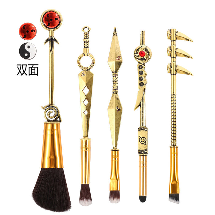 Wholesale Cartoon Metal Manmade Fiber Makeup Brush Set (M) MOQ≥3 JDC-MB-GYu002