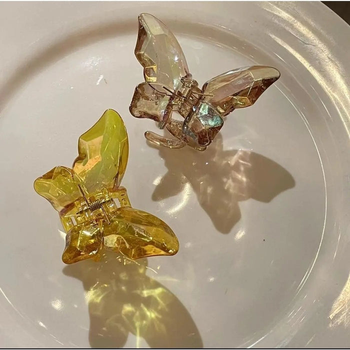 Wholesale Acrylic Mermaid Princess Butterfly Grab Clip Girl MOQ≥2 JDC-HC-Fuyuan001