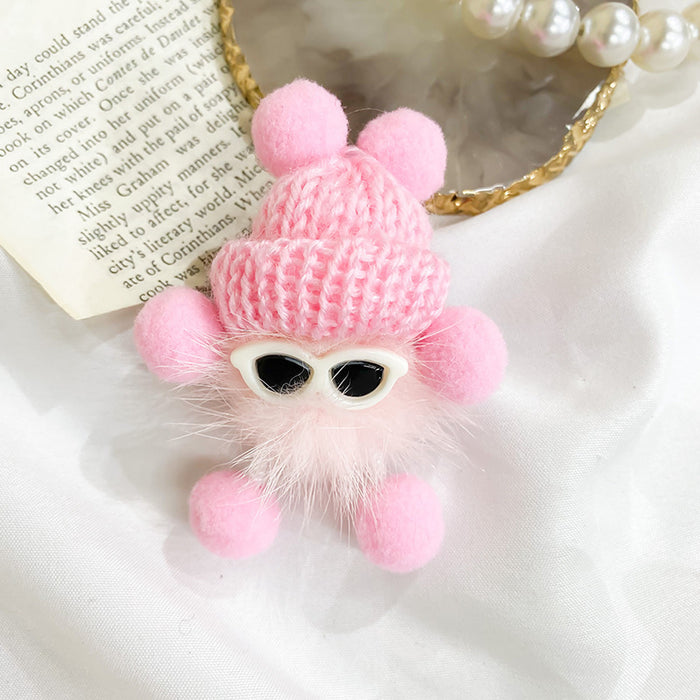 Wholesale Doll Sunglasses Knitted Cell Phone Airbag Holder JDC-PS-BaiY041