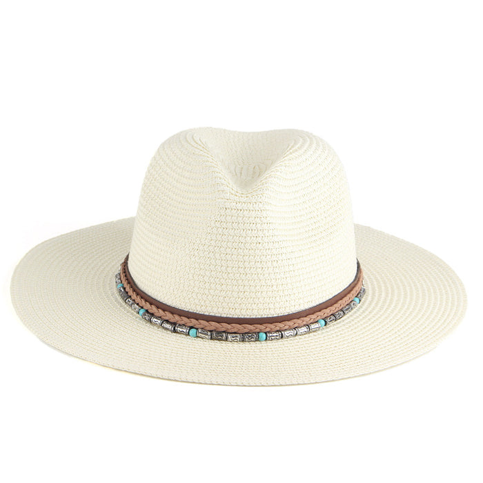 Jewelry WholesaleWholesale Sun Hat Papyrus Straw Hat JDC-FH-FeiT001 Fashionhat 菲拓 %variant_option1% %variant_option2% %variant_option3%  Factory Price JoyasDeChina Joyas De China