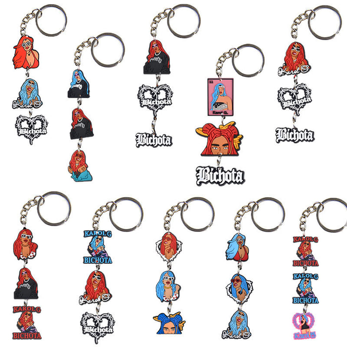 Wholesale Keychains PVC Cute Cartoon Anime(M) MOQ≥10 JDC-KC-BZYH005