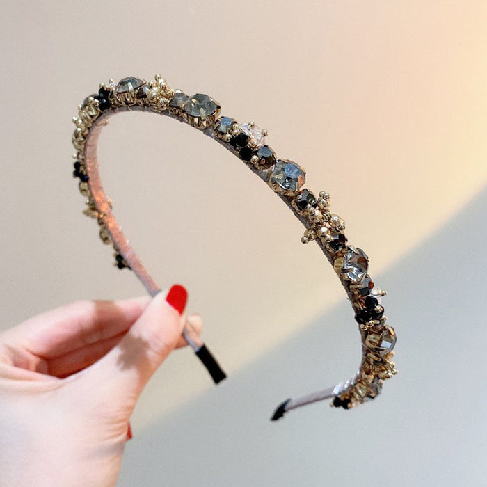 Jewelry WholesaleWholesale crystal rhinestone hair band JDC-HD-CR001 Headband 楚柔 %variant_option1% %variant_option2% %variant_option3%  Factory Price JoyasDeChina Joyas De China