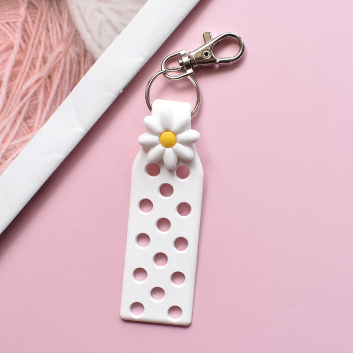 Wholesale Keychain Croc Charms PVC Soft Glue Doll Pendant Cartoon DIY Ornament MOQ≥10 JDC-KC-RYY001