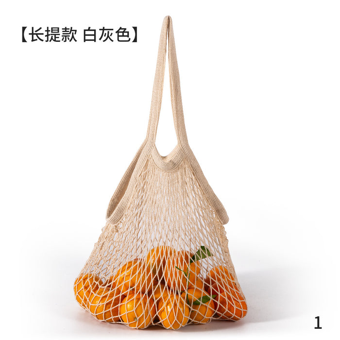 Wholesale Decoration Tote Bag Cotton Supermarket Vegetable and Fruit Net Pocket MOQ≥2 JDC-HB-ShenT001