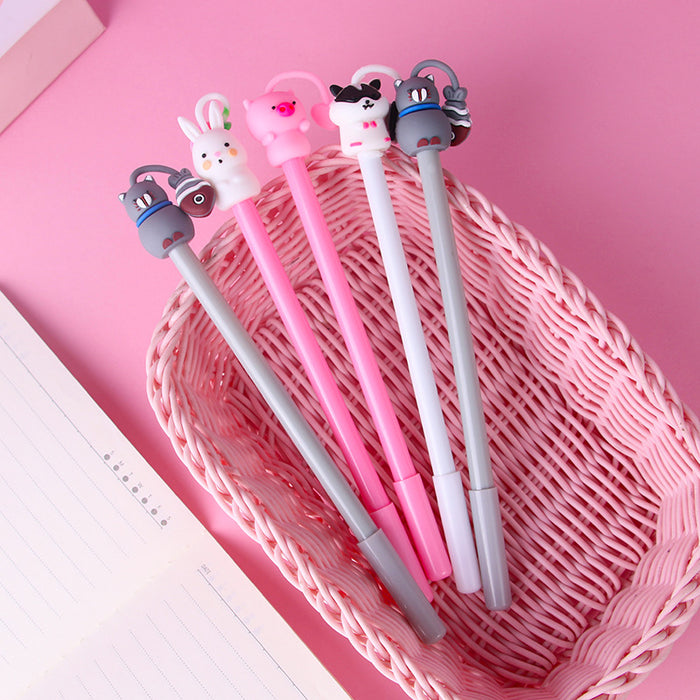 Wholesale Ballpoint Pen Plastic Cute Shake Cartoon MOQ≥2 JDC-BP-QHJ002