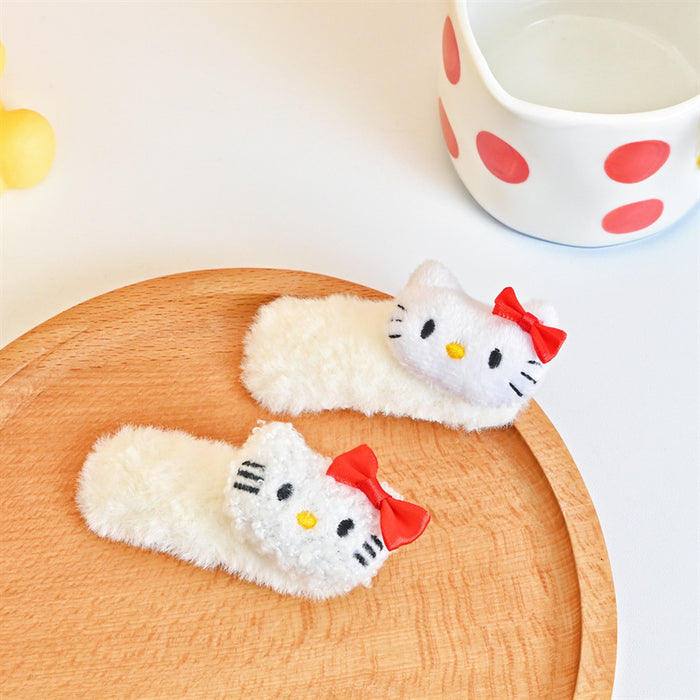 Wholesale Hair Clips Plush Cute Kitten Cartoon JDC-HC-MBE001