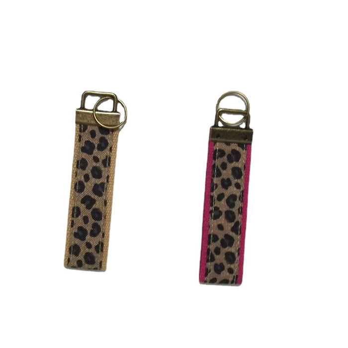 Wholesale Leopard Print Lanyard  Keychain MOQ≥5 JDC-KC-DME001