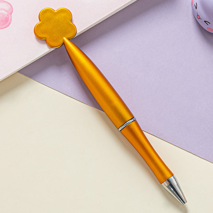 Wholesale Ballpoint Pen Plastic Cartoon Flowers Gel Pen JDC-BP-HongD002