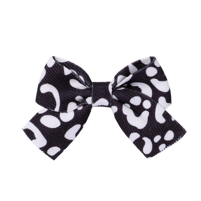 Jewelry WholesaleWholesale polka dot fabric bow kids hair clip JDC-HC-YL067 Hair Clips 雅伦 %variant_option1% %variant_option2% %variant_option3%  Factory Price JoyasDeChina Joyas De China