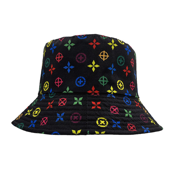 Wholesale Hat Cotton Print Double Sided Sunscreen Bucket Hat (F) JDC-FH-AXing008