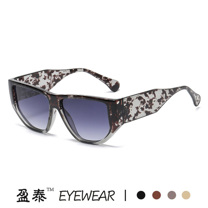 Wholesale Sunglasses PC Polygon Futuristic Floral Color JDC-SG-YuX013