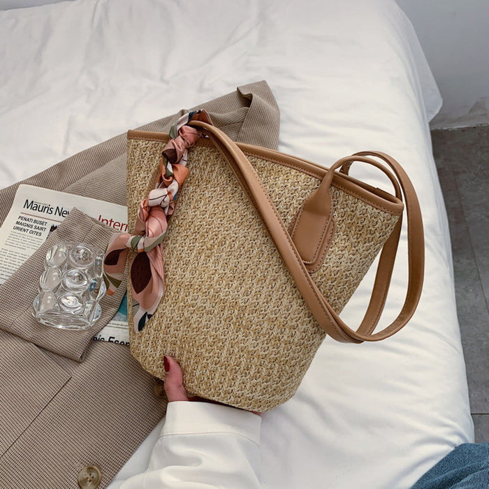 Jewelry WholesaleWholesale Straw Bags Spring Summer Large Capacity Portable Beach Bags JDC-HB-DLFE002 Handbags 迪弗洛恩 %variant_option1% %variant_option2% %variant_option3%  Factory Price JoyasDeChina Joyas De China