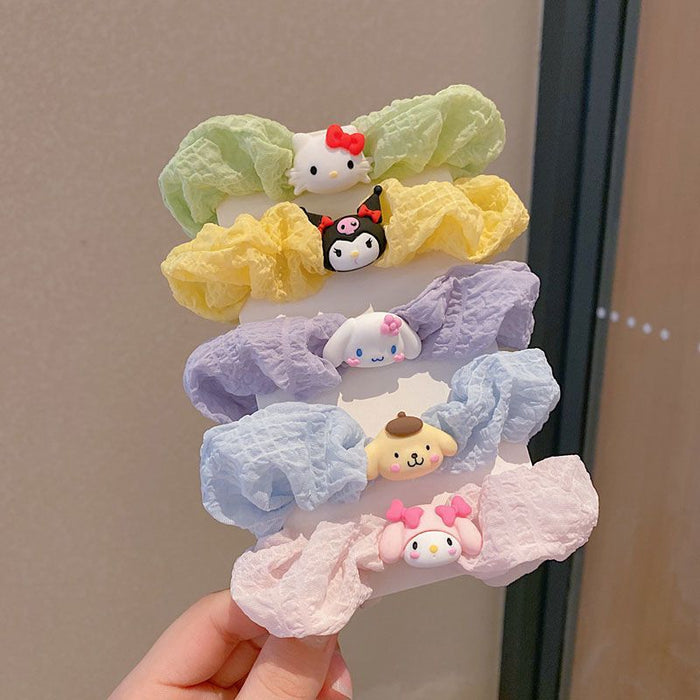 Wholesale Hair Scrunchies Cloth Acrylic Cute Cartoon Animation (M) MOQ≥2 JDC-HS-FuYuan011