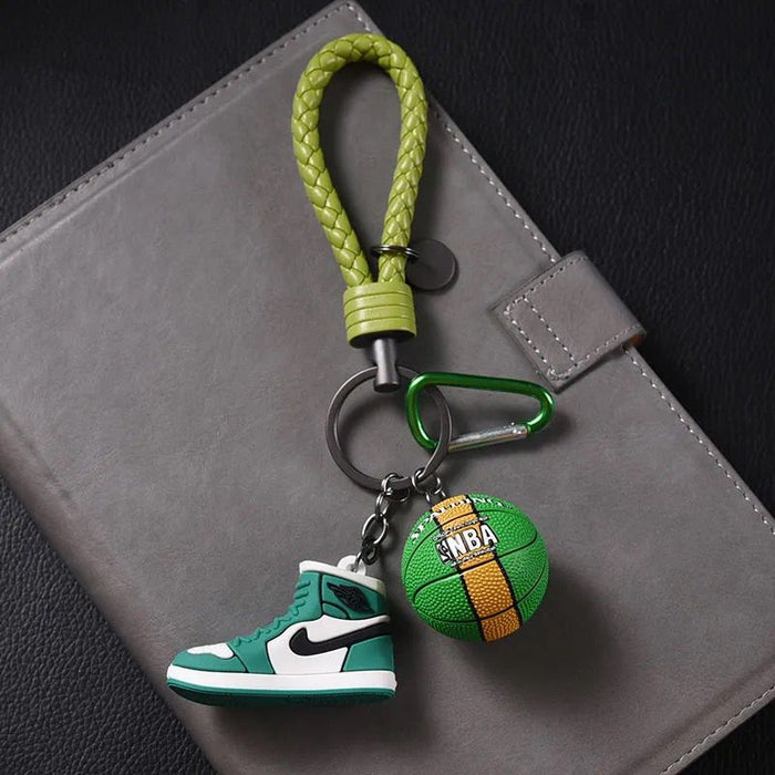 Wholesale Basketball Sneakers Silicone Lanyard Keychain (F) MOQ≥5 JDC-KC-Xuy001