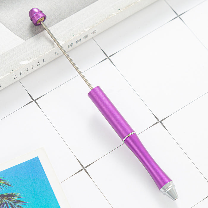 Wholesale metal beaded pen creative beaded ballpoint pen diy ballpoint pen MOQ≥2 JDC-BP-Huah044