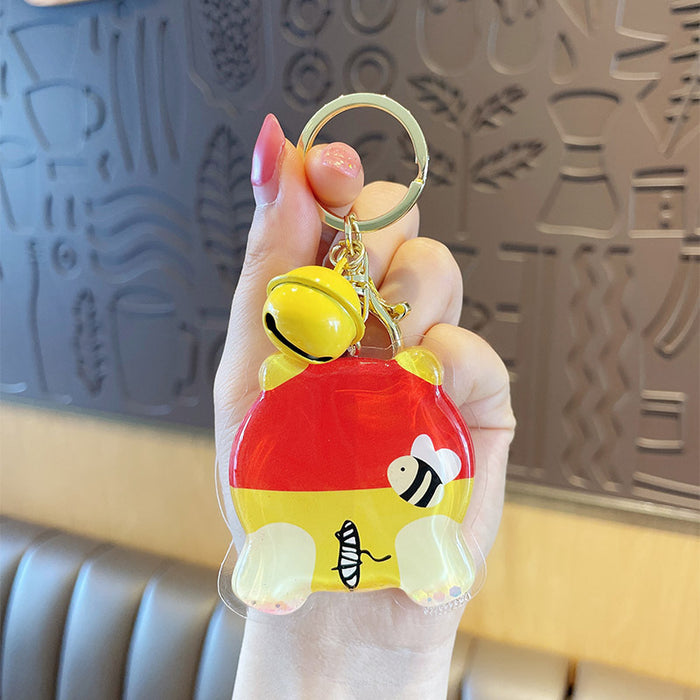 Wholesale Keychains TPU Cute Cartoon Floating Quicksand (M) JDC-KC-MXiong014