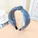 Jewelry WholesaleWholesale high-quality bright silk yarn headband wide version double knot JDC-HD-O394 Headband 潮炫 %variant_option1% %variant_option2% %variant_option3%  Factory Price JoyasDeChina Joyas De China