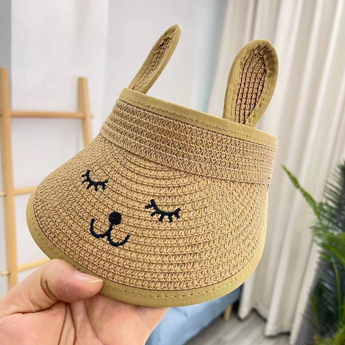 Jewelry WholesaleWholesale children's paper fiber sun hat empty top straw hat JDC-FH-ShuaiR003 Fashionhat 帅睿 %variant_option1% %variant_option2% %variant_option3%  Factory Price JoyasDeChina Joyas De China