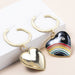 Jewelry WholesaleWholesale Rainbow Love Earrings Metal Drip Oil MOQ≥3 JDC-ES- XLH013 Earrings 小螺号 %variant_option1% %variant_option2% %variant_option3%  Factory Price JoyasDeChina Joyas De China