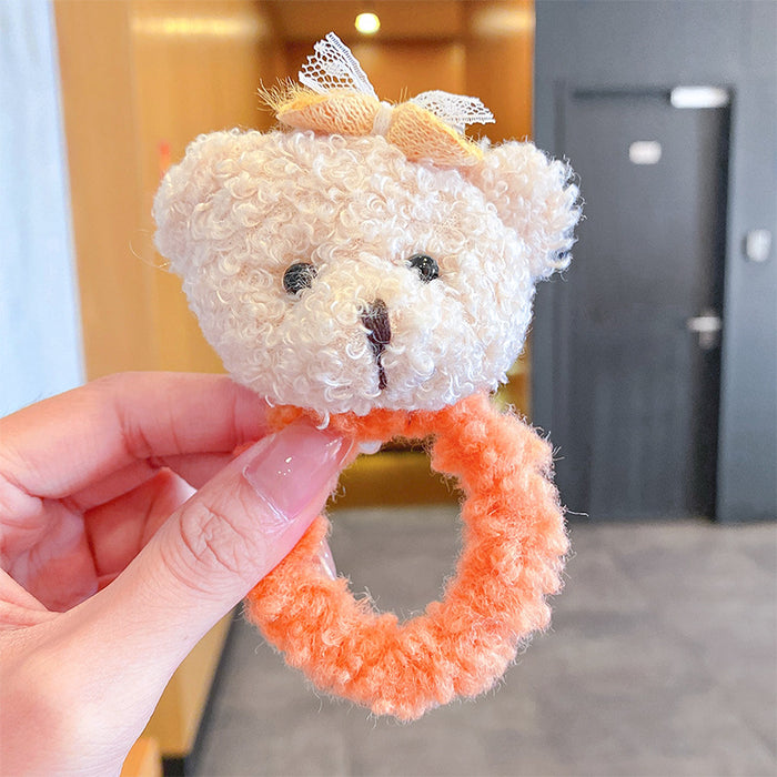 Jewelry WholesaleWholesale cartoon bear plush hair ring JDC-HS-GSHX061 Hair Scrunchies 恒曦 %variant_option1% %variant_option2% %variant_option3%  Factory Price JoyasDeChina Joyas De China