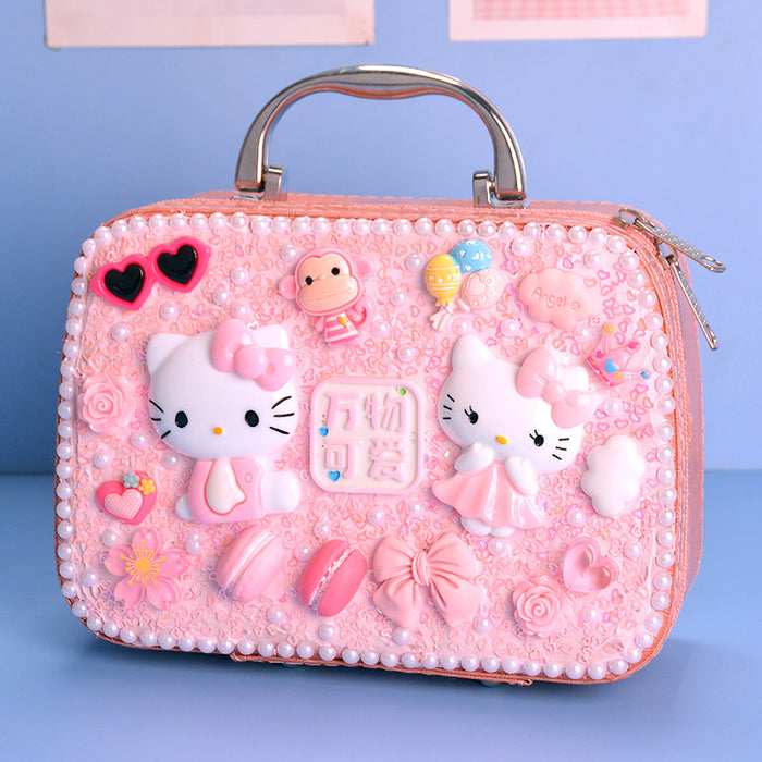 Wholesale Handmade DIY Paste Cosmetic Bag Cream Glue Portable Storage Bag JDC-HB-miaojia001