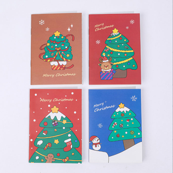 Wholesale Notebook Paper Cartoon Christmas Small Book Portable JDC-NK-KuY006