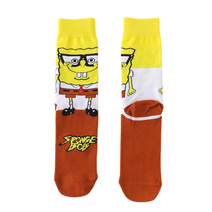 Wholesale socks cotton cartoon long tube animation MOQ≥10 JDC-SK-HuiHe023