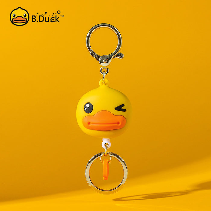 Wholesale Cartoon Duck PVC Retractable Keychain (M) JDC-KC-BaiM023