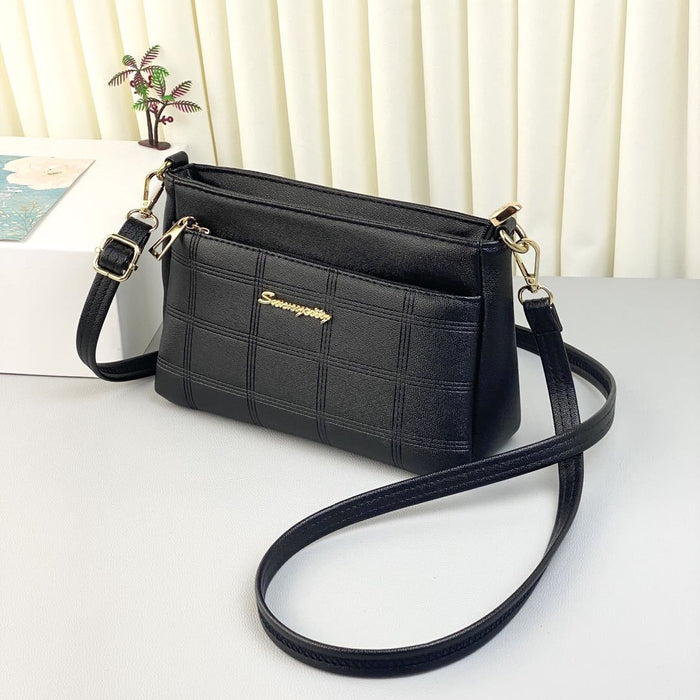 Wholesale shoulder bag PU multi-layer large capacity JDC-SD-Qianzi003