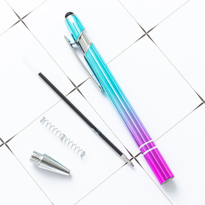 Wholesale Ballpoint Pen Metal Touch Screen Gradient Color Push Gel Pen JDC-BP-HongD004