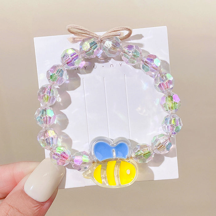 Wholesale hair rope bracelet dual-purpose girl all-match cartoon head rope JDC-HS-I413