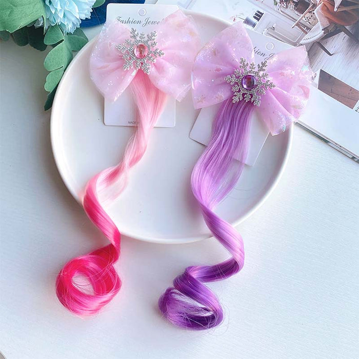 Wholesale Chemical Fiber Children Color Wig Hair Clips JDC-WS-MenX002