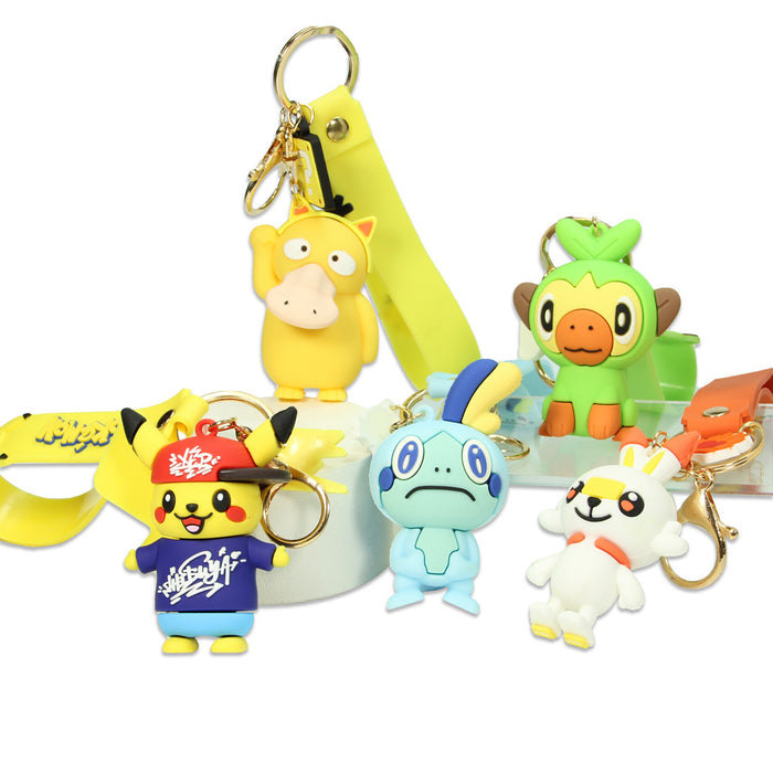 Wholesale Cartoon PVC Soft Rubber Keychain MOQ≥2 JDC-KC-ShengH001